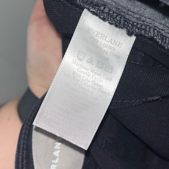 EVERLANE The Slim Leg Crop Pants in Navy Blue Size 2 - Picture 9 of 9